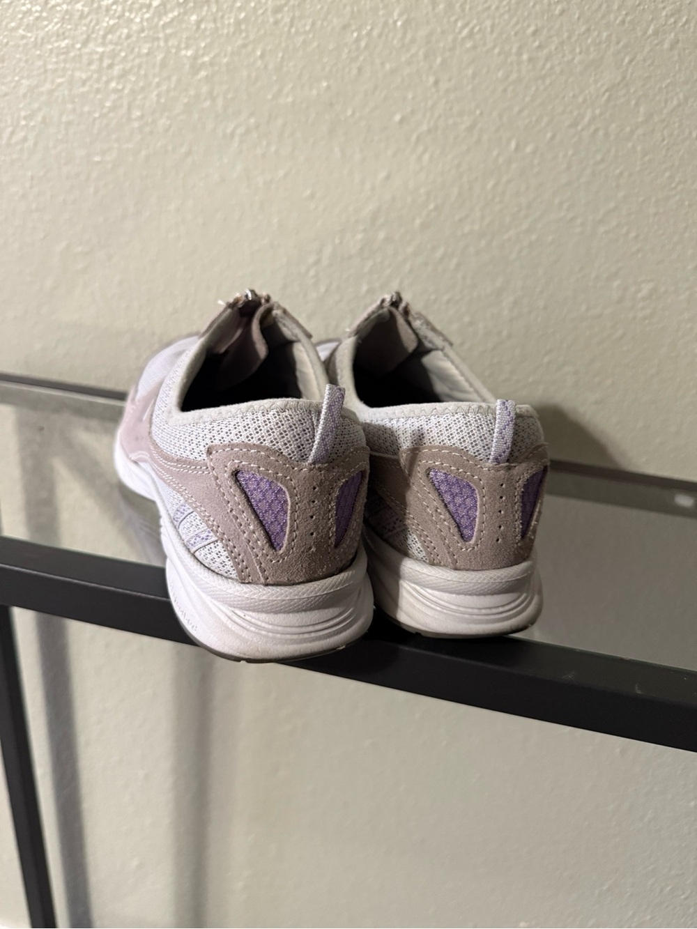 New Balance 565 Women's 7.5 Gray Purple Zip-Up Walking Shoes - Picture 6 of 8